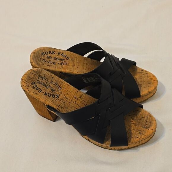 Kork-Ease Shoes - Black, Kork-Ease wedge. Size 7